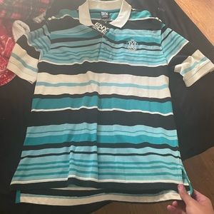 Enyce blue/green/black button down